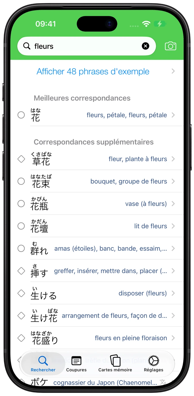 Recherche dans le dictionnaire Nihongo
